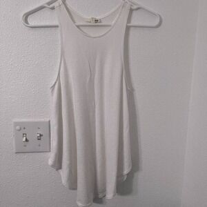 Aritzia Wilfred Free Burnette Trapeze Knit Tank White XS